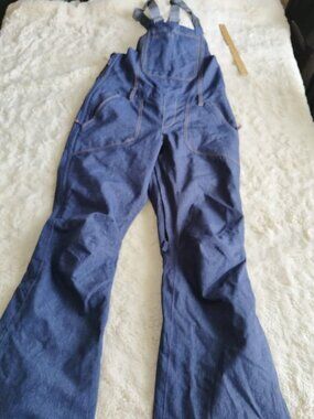 Roxy DryFlight 20K Primaloft Denim Look Ski Snowboard Bib Overalls - Size M